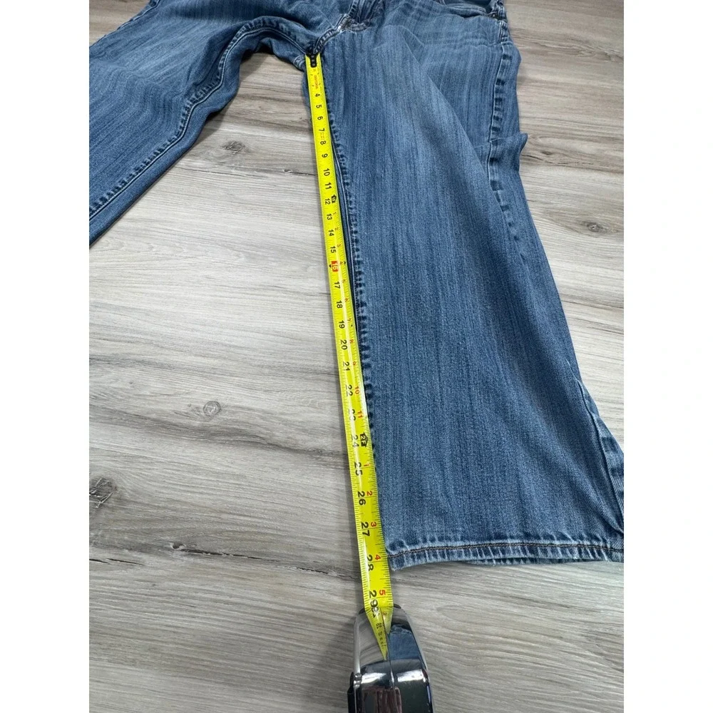 Lucky Brand 181 Relaxed Straight Mens Jeans Blue Medium Wash 40x30 Stretch Denim